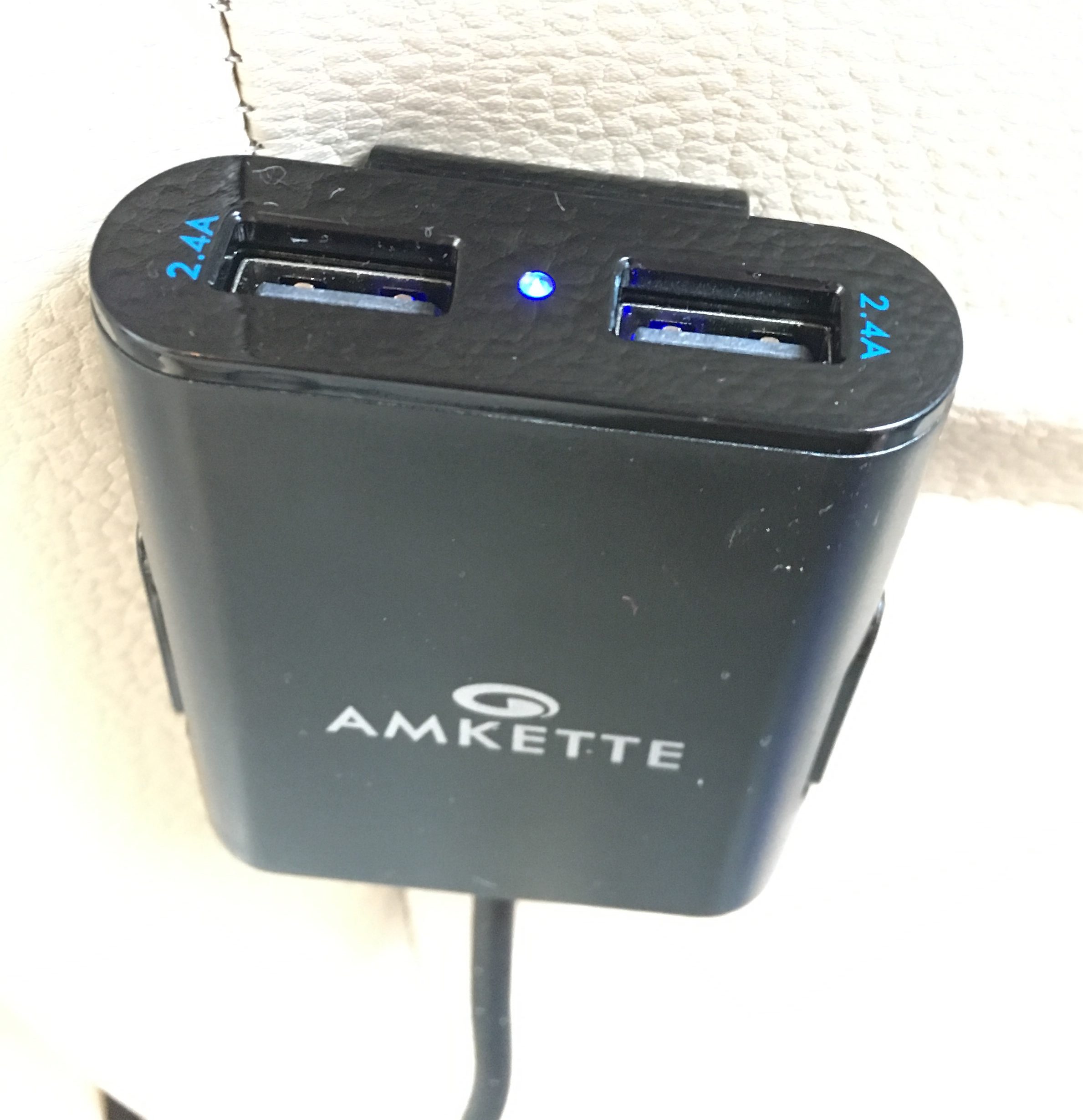 Buy online Price Amkette 4 Port Front and Back Seat 9.6A Car Charger