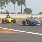 Ashwin Datta (Dark Don Racing) in action during the 23rd JK Tyre FMSCI National Racing Championship in Coimbatore today