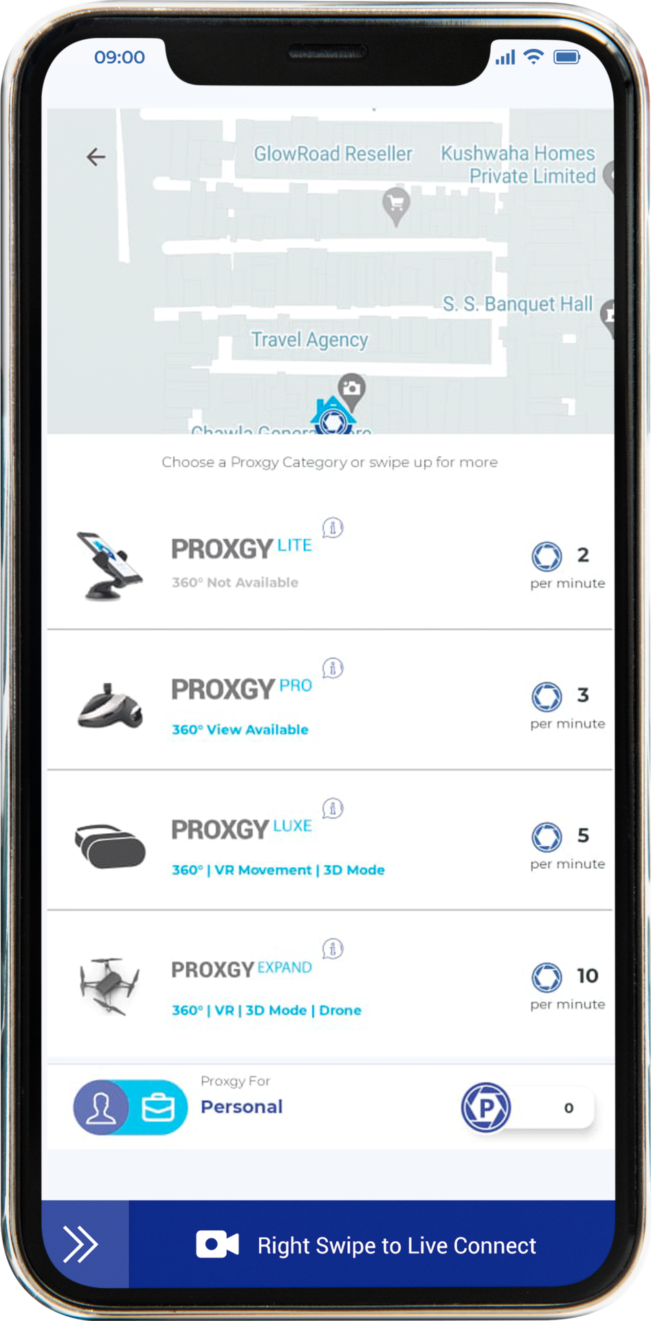 Proxgy App enables Live