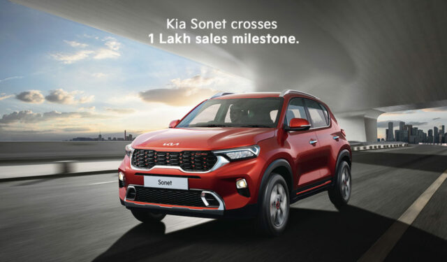 Kia Sonet crosses one lakh